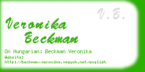 veronika beckman business card